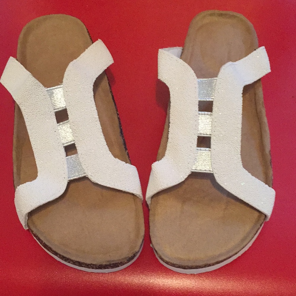 White with silver sandals. NWOT